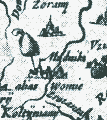 Fragmentas iš Radvilų Lietuvos žemėlapio
